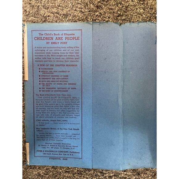Vintage 1942 Emily Post Book of Etiquette Hardcover Mid Century Manners - Picture 12 of 12